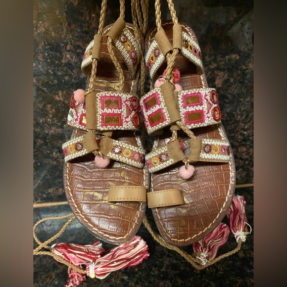 Sam Edelman Gretchen Gladiator Sandals made in India 7.5 - Picture 8 of 8